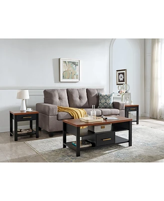 Kings Brand Furniture Sendero 3-Piece Occasional Table Set