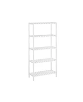 Slickblue 5-Tier Multifunctional Storage Shelf, Shelving Unit for Entryway, Bathroom, Living Room, Balcony & Kitchen