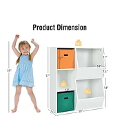 Gouun Kids Toy Storage Cabinet Shelf Organizer