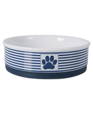 Bone Dry Paw Patch Stripe Single Pet Bowl