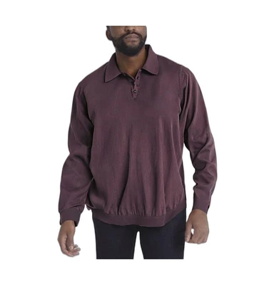 KingSize Big & Tall Lightweight Polo Sweater