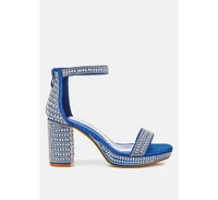 London Rag Mejuri Rhinestones And Pearl Embellished Sandals