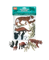 Wild Republic Polybag Asia Mountain Figurines, 6 Pieces