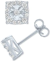 Forever Grown Diamonds 2-Pc. Set Lab Grown Diamond Pendant Necklace & Matching Stud Earrings (1 ct. t.w.) in Sterling Silver