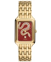 Fossil Women's Raquel Three-Hand Date Gold-Tone Stainless Steel Watch, 26mm