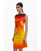 Desigual Women's Ombre asymmetrical dress
