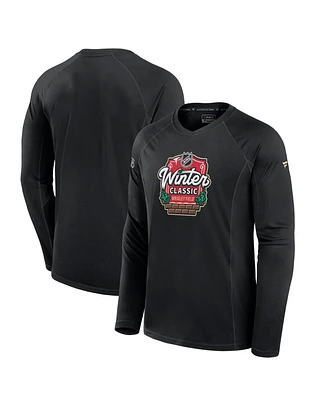 Fanatics Men's Black 2025 Nhl Winter Classic Authentic Pro Tech Long Sleeve T-Shirt