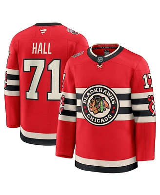 Fanatics Men's Taylor Hall Red Chicago Blackhawks 2025 Nhl Winter Classic Premium Player Jersey