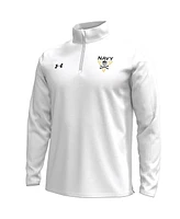 Under Armour Men's White Navy Midshipmen 2024 Rivalry Quarter-Zip Top