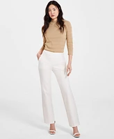 Anne Klein Women's Grace Mid Rise Straight-Leg Pants