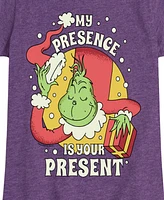 The Grinch Big Girls My Presence is Your Present Graphic Short Sleeve Tee