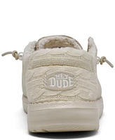 Hey Dude Women's Wendy Brushed Cozy Casual Sneakers