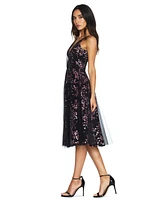 Dress the Population Women's Courtney Plunging-Neck Sequinned