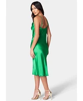 Bebe Women's Satin Midi Slip Dress