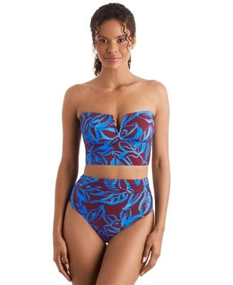 Mimi Flamingo Womens Printed Convertible Tankini Top Morgan High Waist Bikini Bottoms