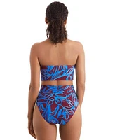 Mimi Flamingo Womens Printed Convertible Tankini Top Morgan High Waist Bikini Bottoms