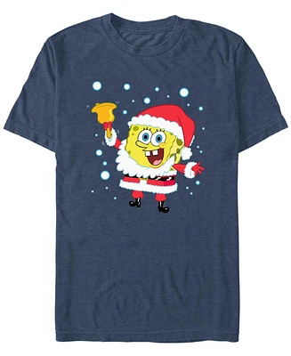 Fifth Sun Men's Spongebob Santa Bell Short Sleeve T-Shirt