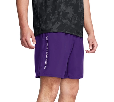 Under Armour Men's Moisture-Wicking Logo-Print 8-1/4" Tech Shorts