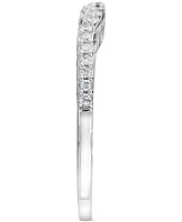 Le Vian Vanilla Diamond Curve Band (1/5 ct. t.w.) in 14k White Gold