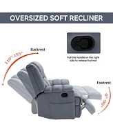Boyel Living Manual Recliner Chair with Rocker and Swivel Fabric for Room