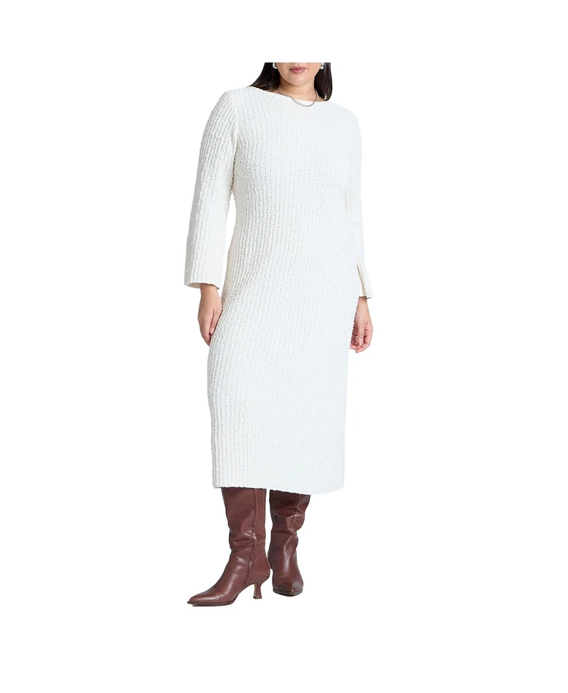 Eloquii Plus Slubby Sweater Dress