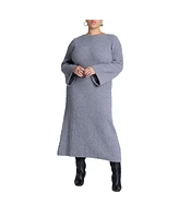 Eloquii Plus Size Slubby Sweater Dress