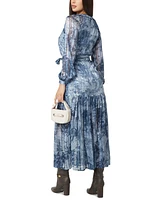 Guess Women's Breanna Tiered-Skirt Mixed-Print Dress