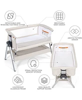 Gouun Portable Baby Bedside Sleeper with Adjustable Heights and Angle