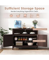 Gouun Modern Practical and Beautiful Wooden Kitchen Lockers with Large Storage Space