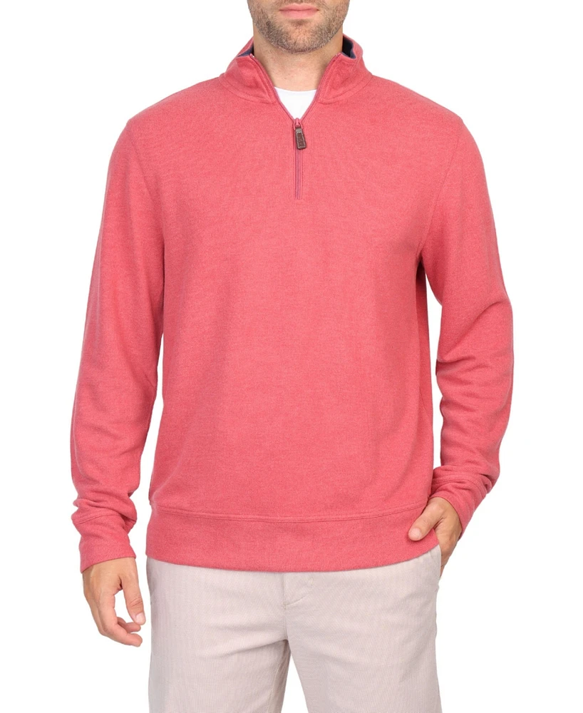 Tailorbyrd Men's French Rib Quarter Zip