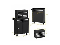 Slickblue Heavy Duty Steel Lockable Rolling Garage Tool Chest Mobile Storage Cart