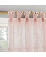 No. 918 Krista Holiday Twist Tab Sheer Top Curtain Panel