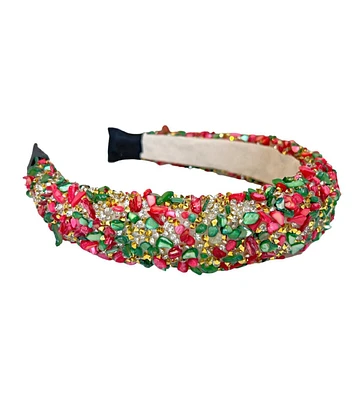 Limited Edition All That Glitters Headband - Christmas Red + Green