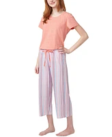 Hue Women's Sunrise Stripe Capri Pajama Pants