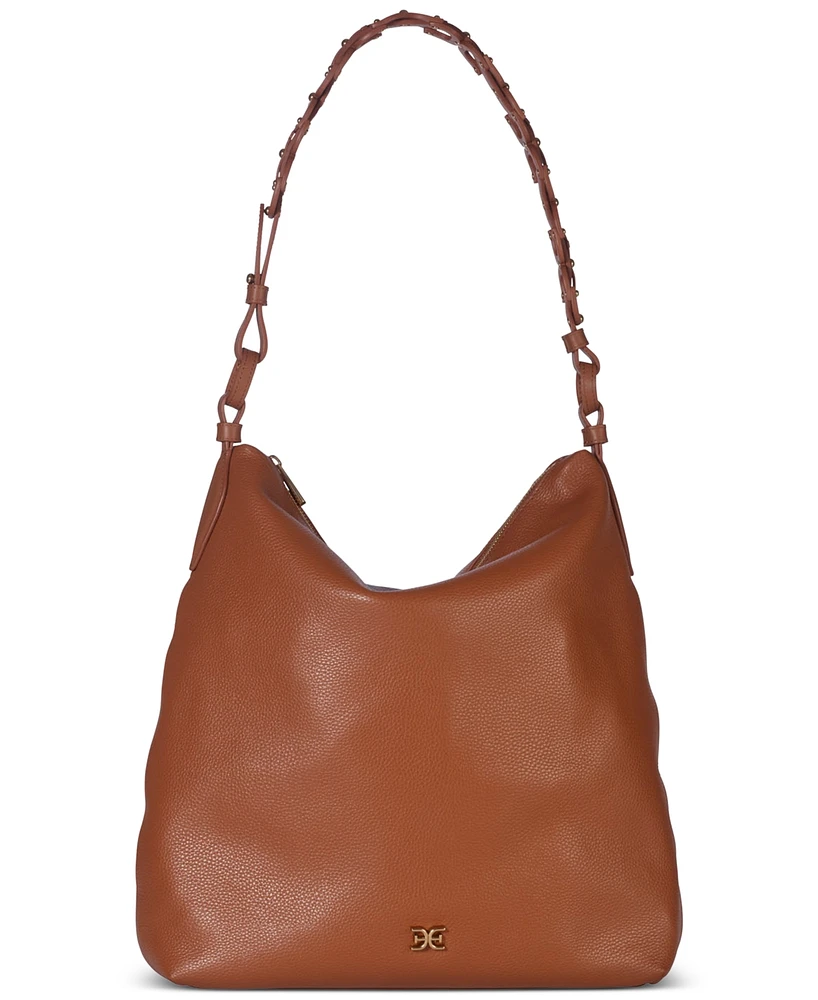 Sam Edelman Bay Large Leather Chainlink Hobo