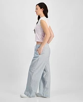 Self Esteem Juniors' Seersucker Drawstring Lounge Pants