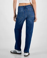 Gogo Jeans Juniors' Dream Fit Mid Rise Wide-Leg Denim