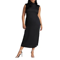 Eloquii Plus High Neck Column Dress