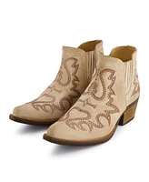 Forastero Western Style Women's Leather Booties By