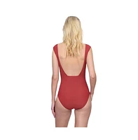 Gottex Women's Monte Carlo Cap Sleeves Square Neck One Piece Swimsuit