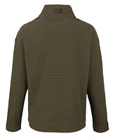 Cutter & Buck Women's Hunts Point Eco Textured Fleece Recycled Snap Pullover