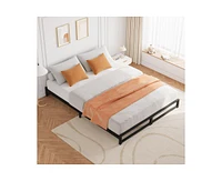 gaomon 6 Inch Queen Bed, Metal Platform Bed Frame with Steel Slats Support, Mattress Foundation, Easy Assembly