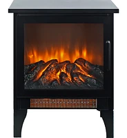 Mondawe 15 Inch 3D Flame Electric Infrared Quartz Fireplace Stove Without Remote Control