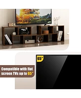 Gouun 3 Pieces Console Tv Stand for TVs up to 65 Inch with Shelves