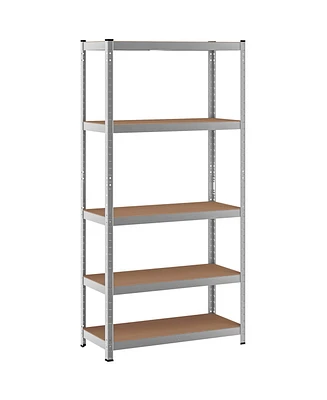 Gouun 35.5 x 71 Inch Adjustable 5-Layer 2000 lbs Capacity Tool Shelf