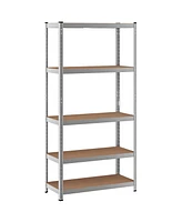 Gouun 35.5 x 71 Inch Adjustable 5-Layer 2000 lbs Capacity Tool Shelf