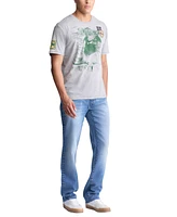 Buffalo David Bitton Men's Graphic Patch T-Shirt