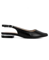 Jones New York Women's Quilsa Pointed Toe Slingback Flats