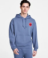 Hugo Boss Men's Dicrincio Relaxed Fit Long Sleeve Logo Graphic Hoodie