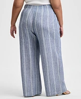 And Now This Trendy Plus Pull-On Wide-Leg Pants, Exclusively at Macy's